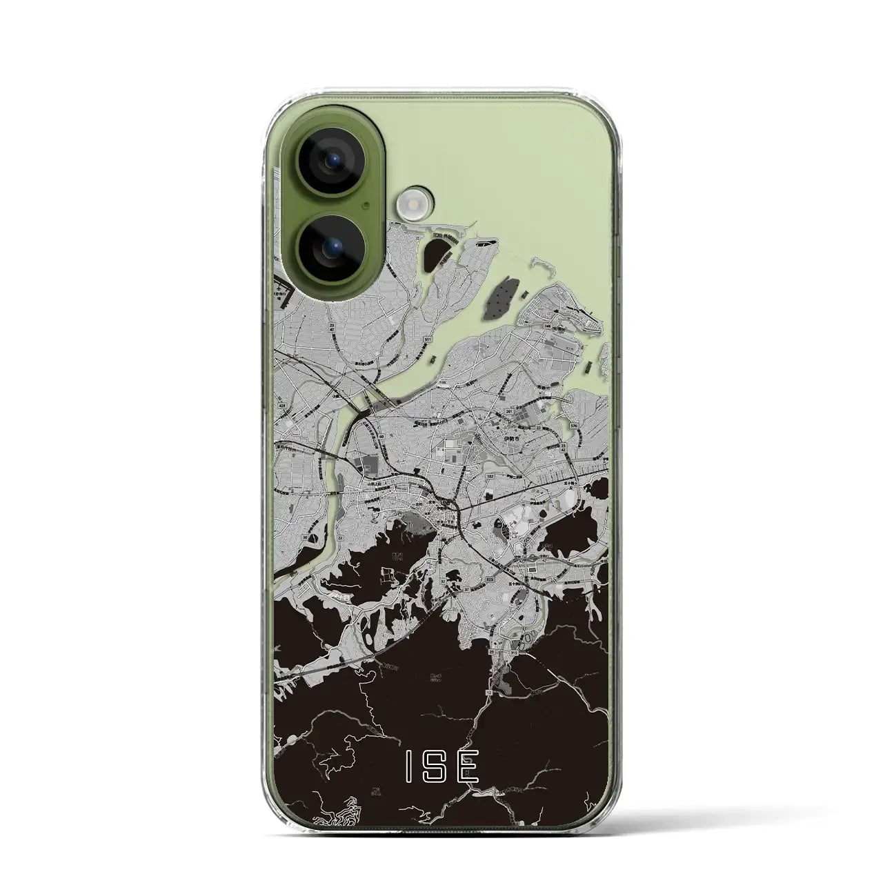 【伊勢(三重県)】地図柄iPhoneケース(クリアタイプ)