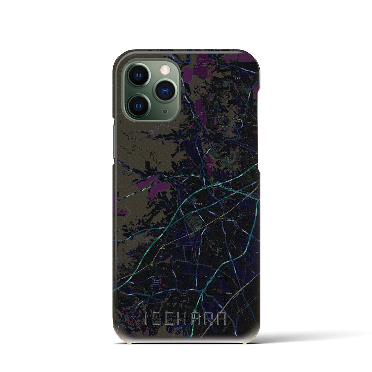 【伊勢原(神奈川県)】地図柄iPhoneケース(バックカバータイプ)