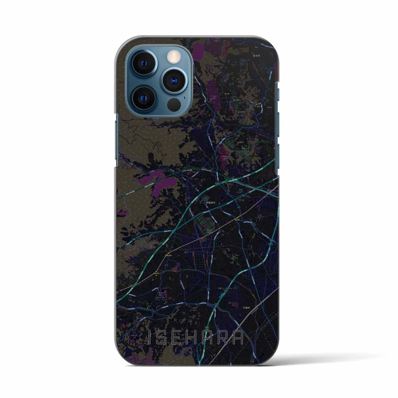 【伊勢原(神奈川県)】地図柄iPhoneケース(バックカバータイプ)