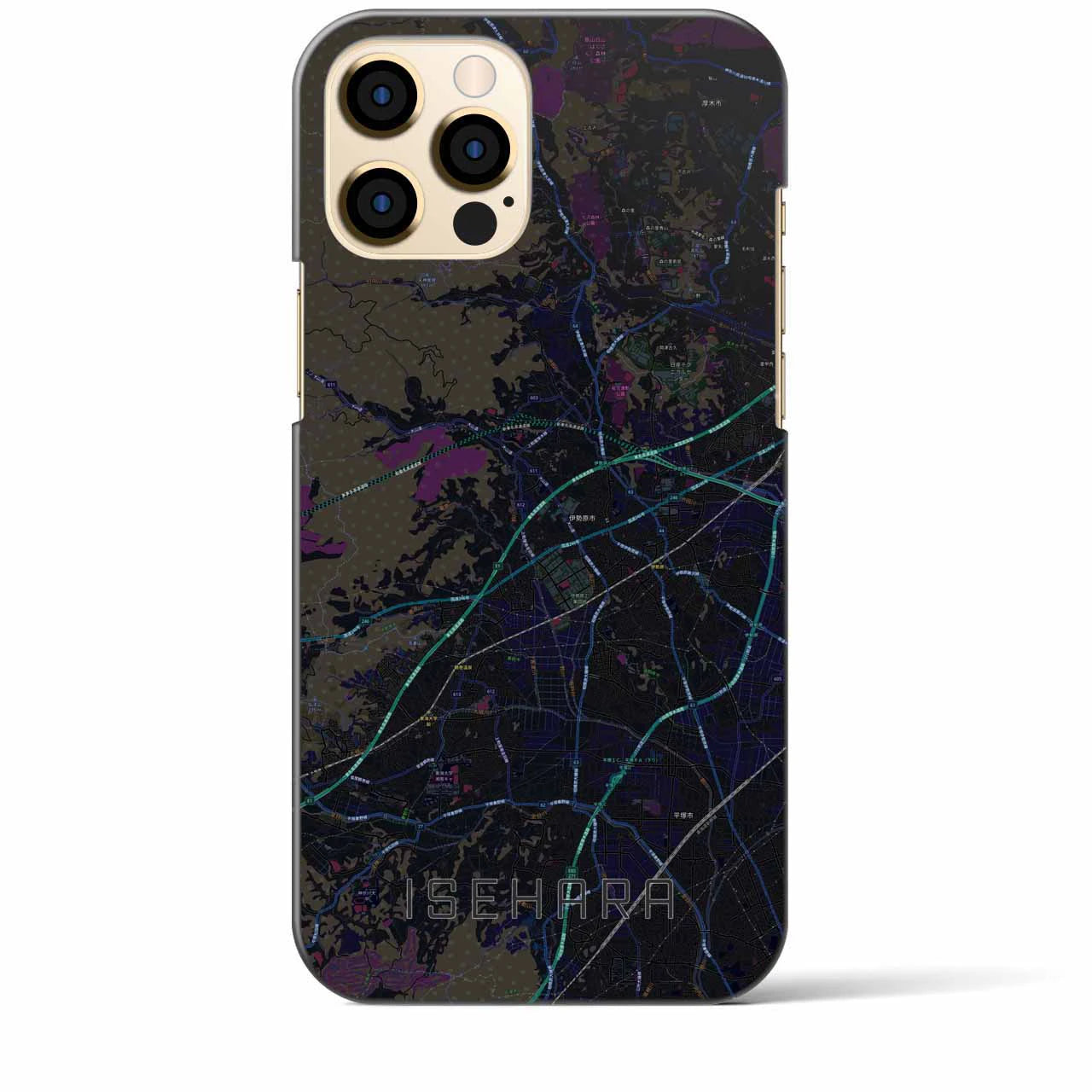【伊勢原(神奈川県)】地図柄iPhoneケース(バックカバータイプ)