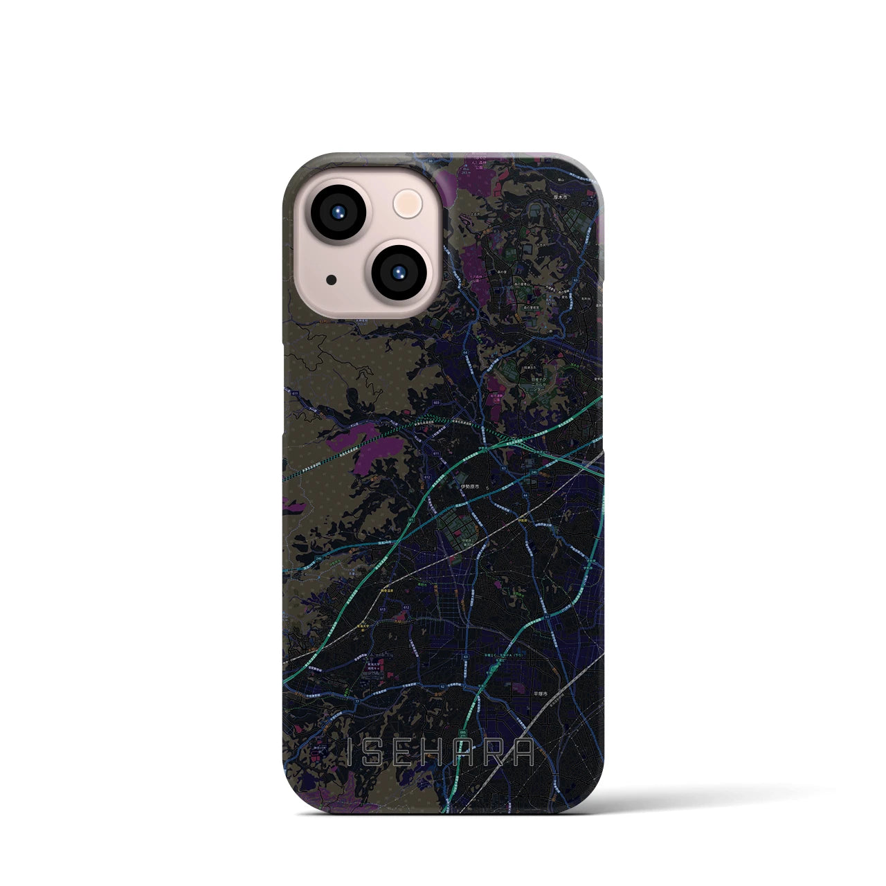 【伊勢原(神奈川県)】地図柄iPhoneケース(バックカバータイプ)