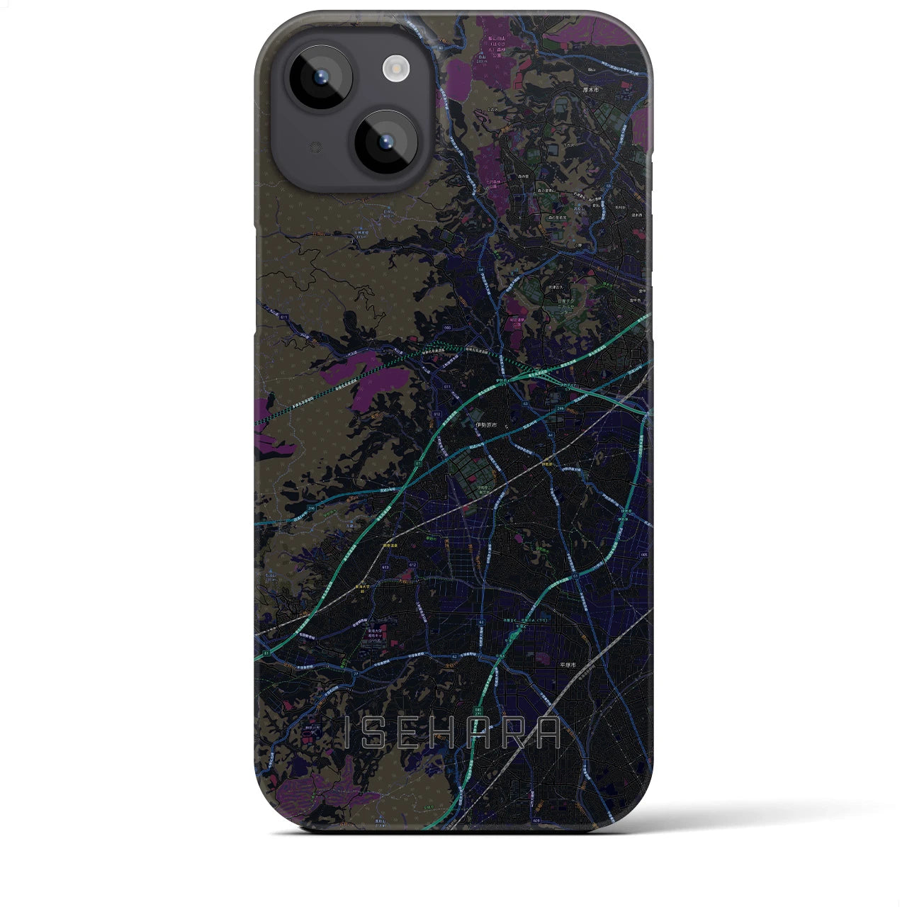 【伊勢原(神奈川県)】地図柄iPhoneケース(バックカバータイプ)