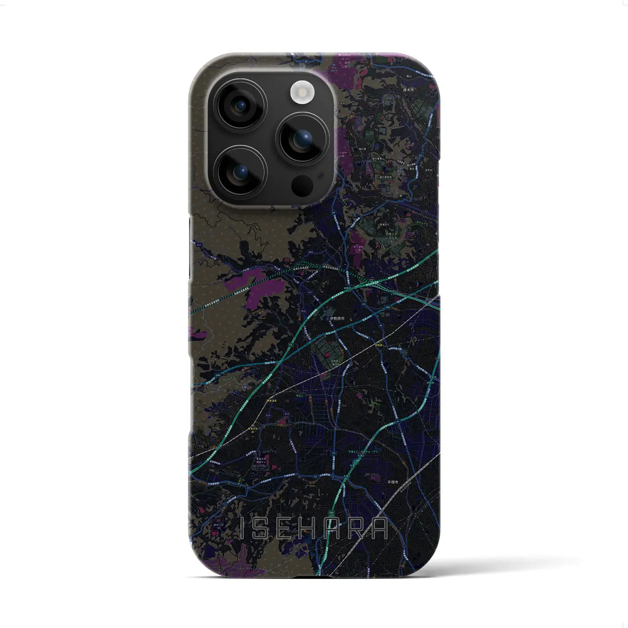 【伊勢原(神奈川県)】地図柄iPhoneケース(バックカバータイプ)