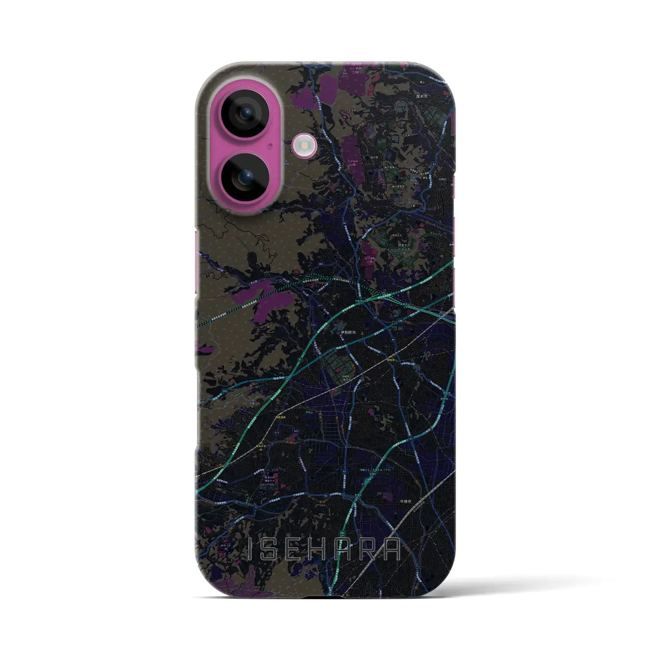 【伊勢原(神奈川県)】地図柄iPhoneケース(バックカバータイプ)