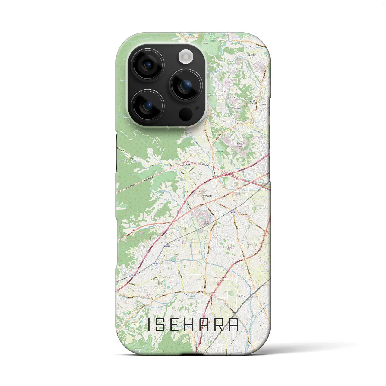 【伊勢原(神奈川県)】地図柄iPhoneケース(バックカバータイプ)