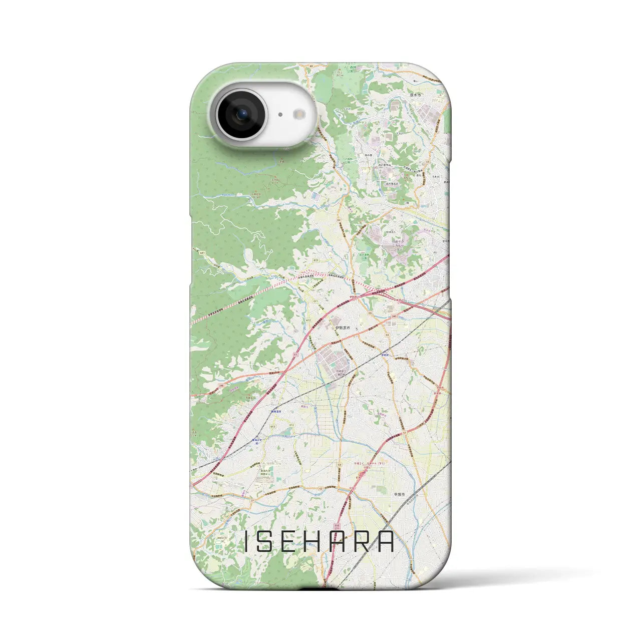 【伊勢原(神奈川県)】地図柄iPhoneケース(バックカバータイプ)
