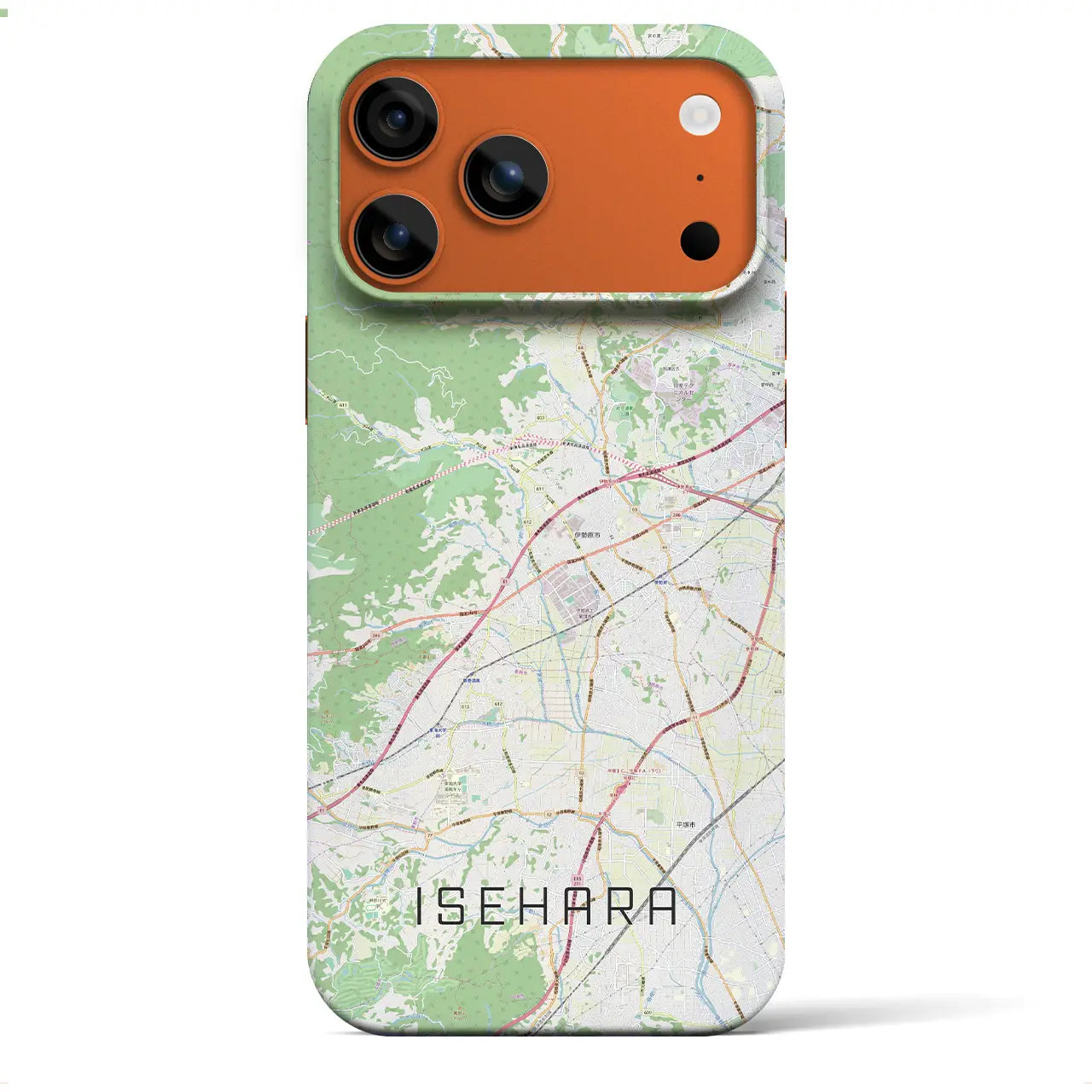 【伊勢原(神奈川県)】地図柄iPhoneケース(バックカバータイプ)