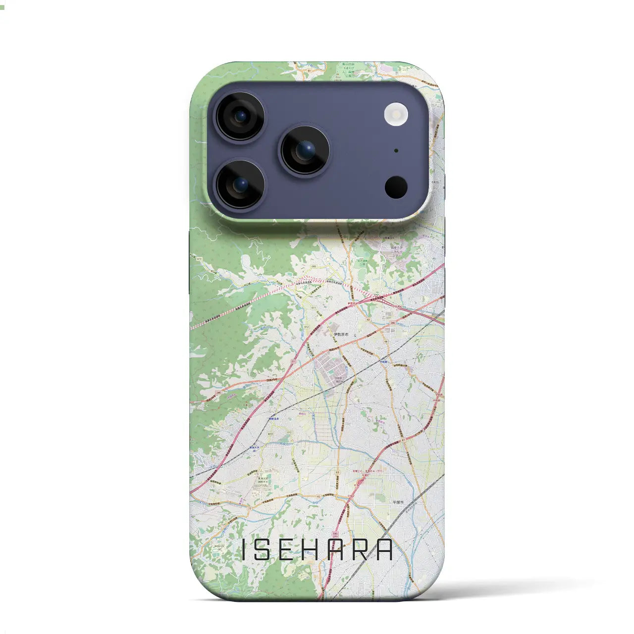 【伊勢原(神奈川県)】地図柄iPhoneケース(バックカバータイプ)