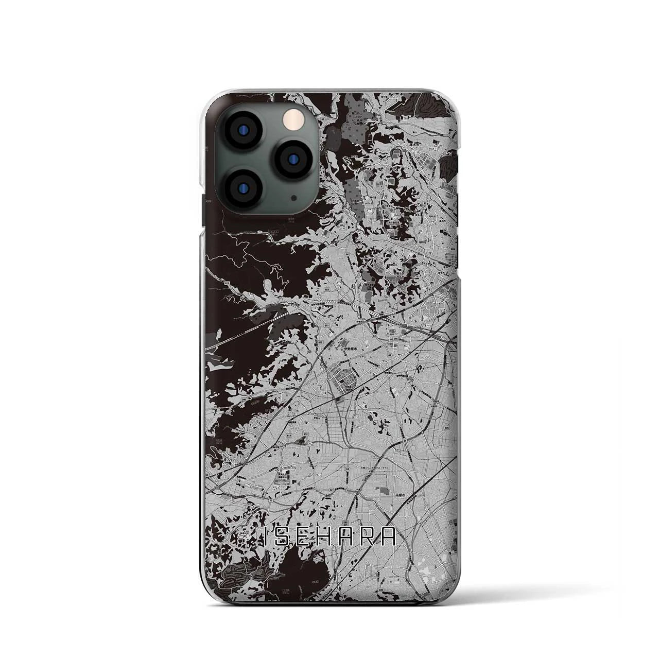 【伊勢原(神奈川県)】地図柄iPhoneケース(クリアタイプ)