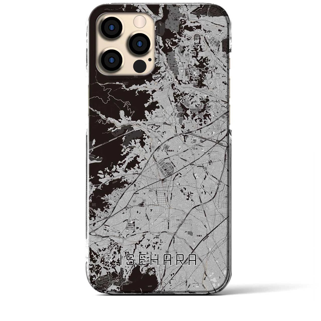 【伊勢原(神奈川県)】地図柄iPhoneケース(クリアタイプ)