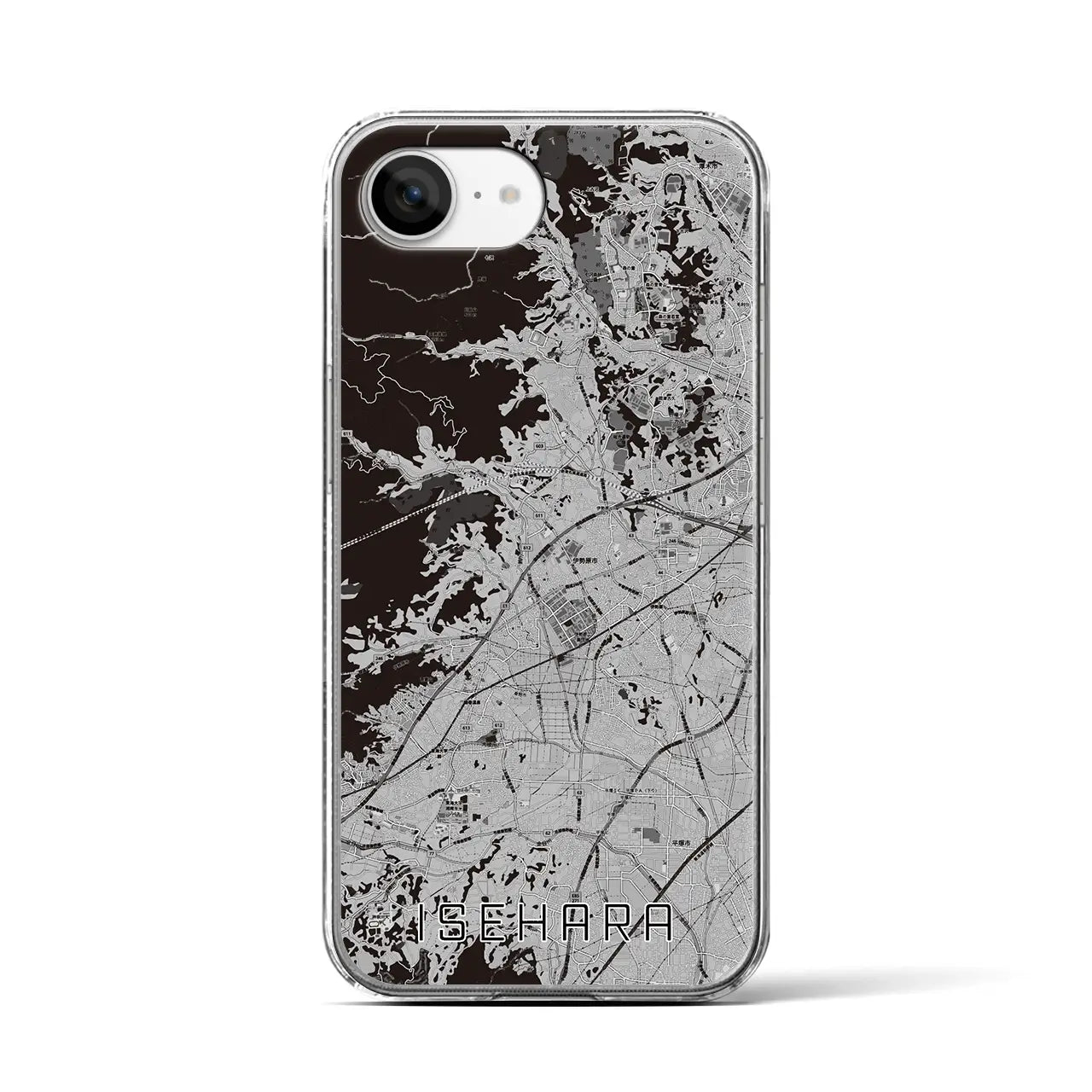 【伊勢原(神奈川県)】地図柄iPhoneケース(クリアタイプ)