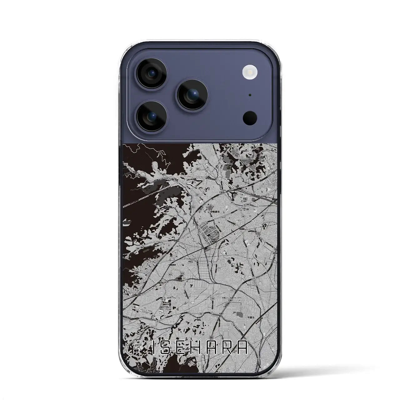 【伊勢原(神奈川県)】地図柄iPhoneケース(クリアタイプ)