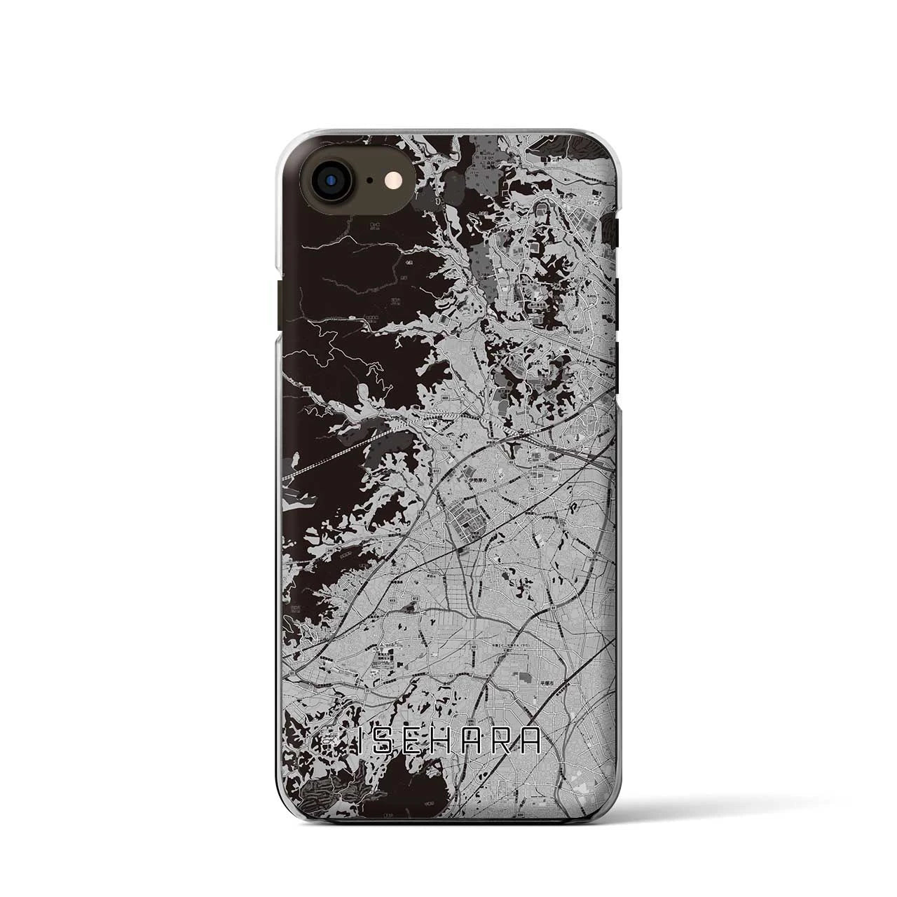 【伊勢原(神奈川県)】地図柄iPhoneケース(クリアタイプ)