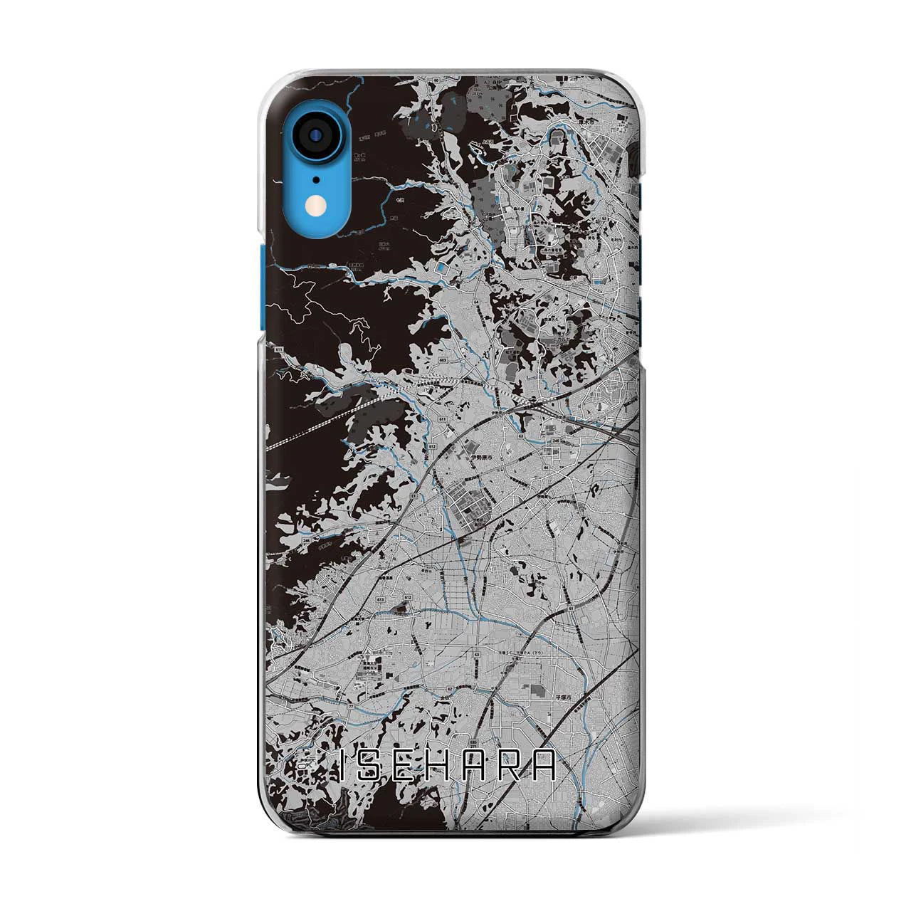 【伊勢原(神奈川県)】地図柄iPhoneケース(クリアタイプ)