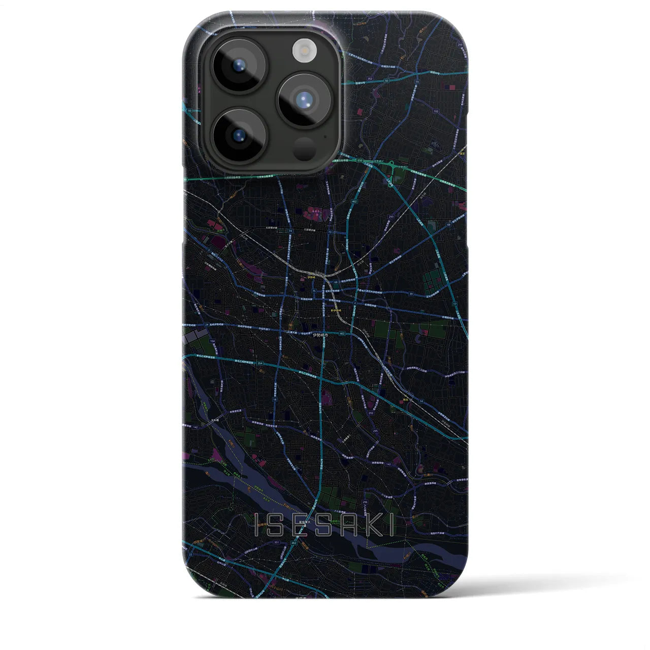 【伊勢崎(群馬県)】地図柄iPhoneケース(バックカバータイプ)