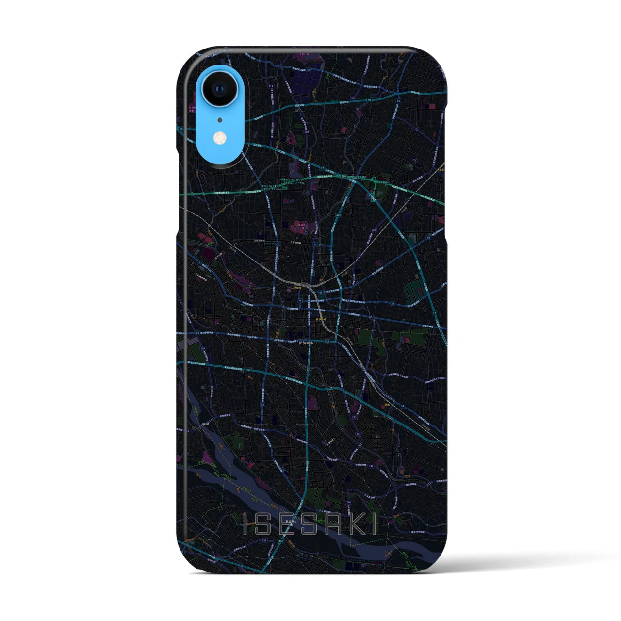 【伊勢崎(群馬県)】地図柄iPhoneケース(バックカバータイプ)