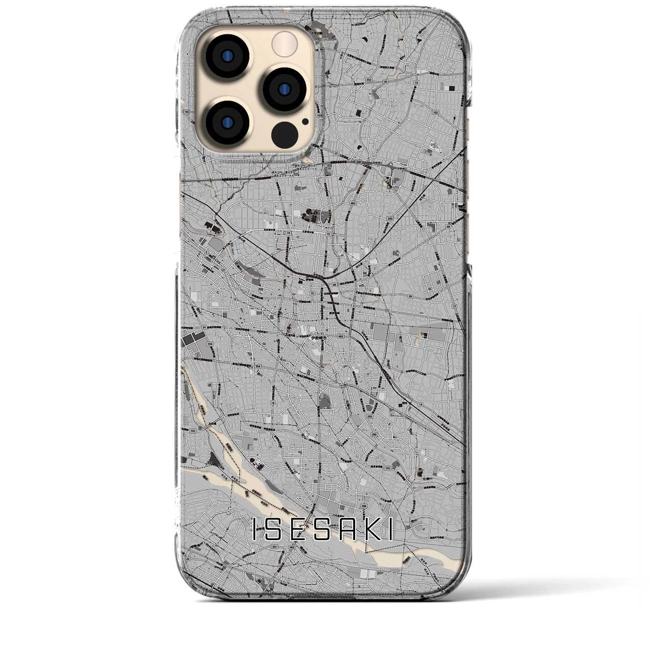 【伊勢崎(群馬県)】地図柄iPhoneケース(クリアタイプ)