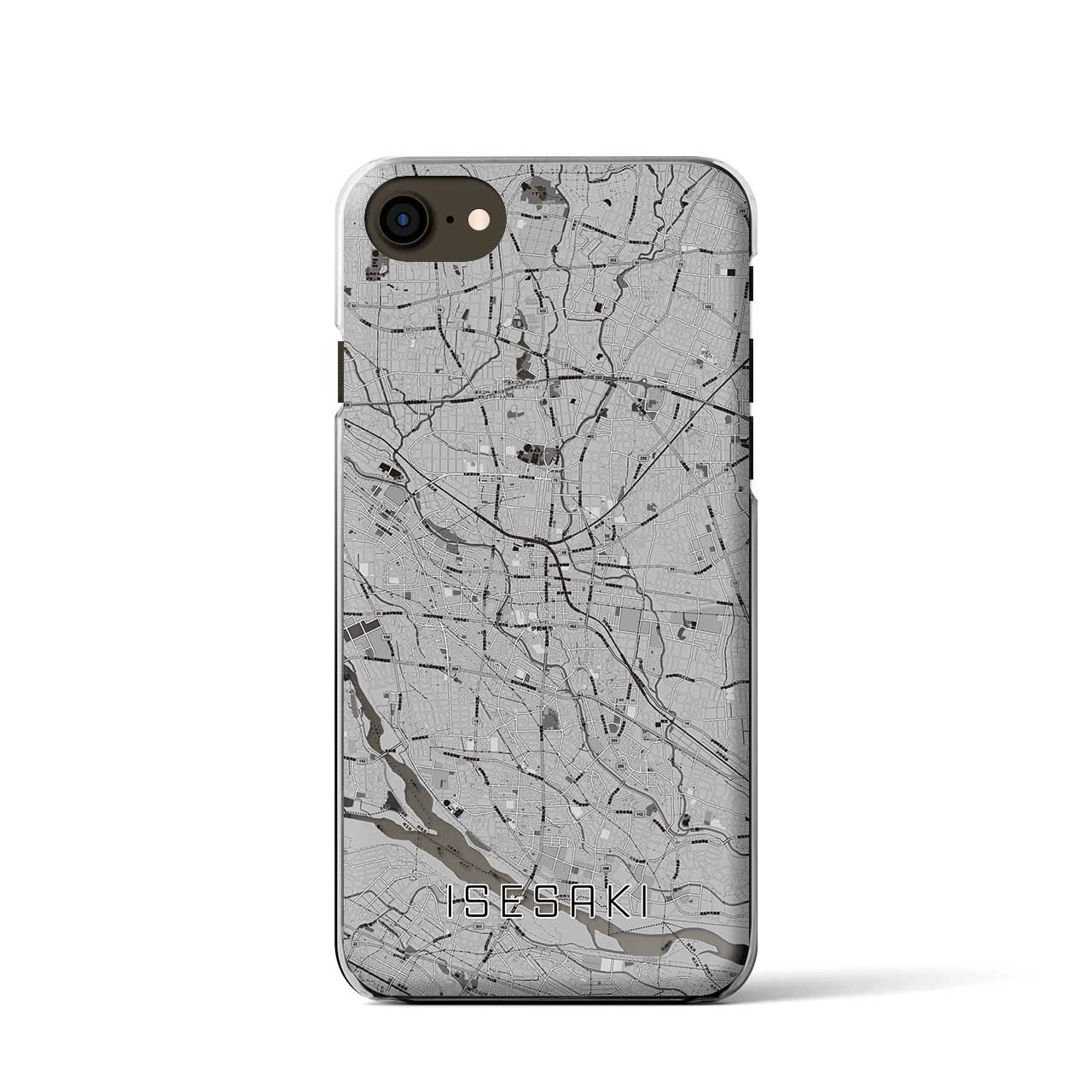 【伊勢崎(群馬県)】地図柄iPhoneケース(クリアタイプ)