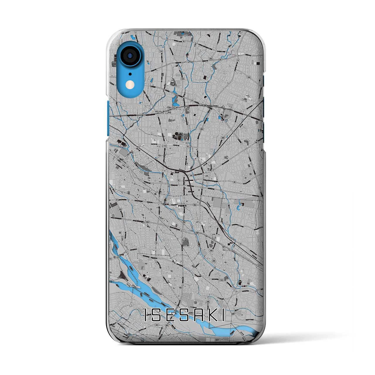 【伊勢崎(群馬県)】地図柄iPhoneケース(クリアタイプ)