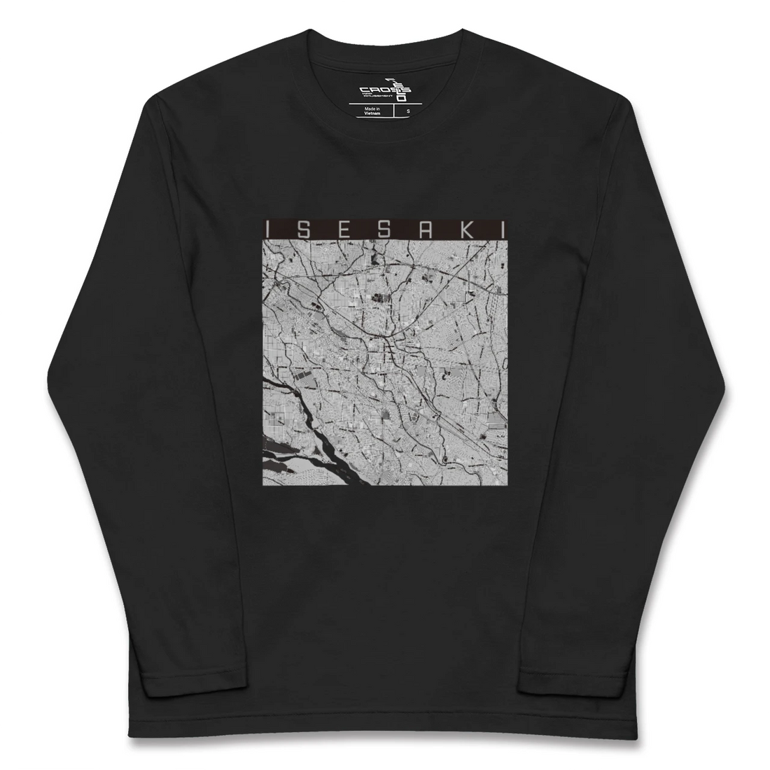 【伊勢崎(群馬県)】地図柄ロングスリーブTシャツ