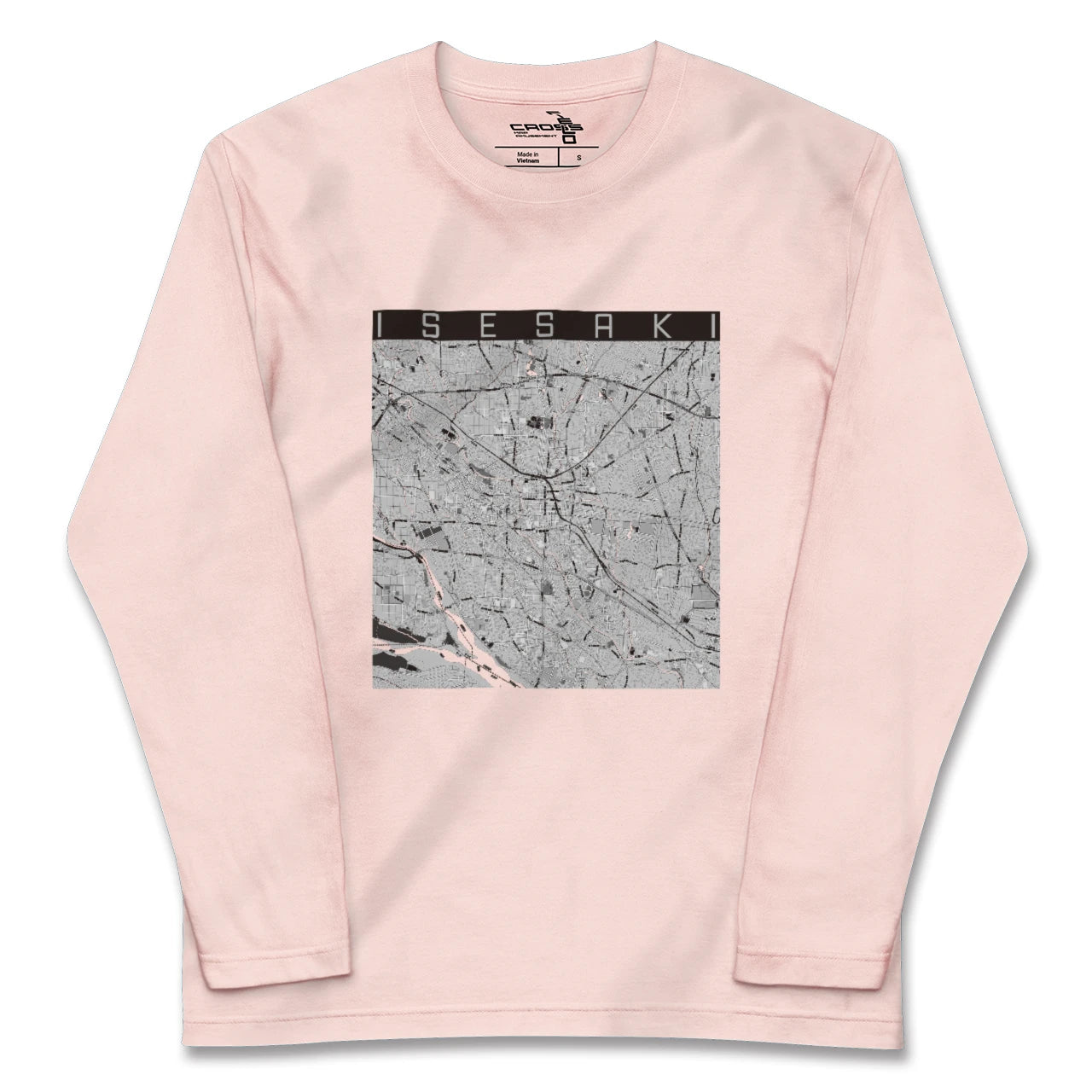 【伊勢崎(群馬県)】地図柄ロングスリーブTシャツ