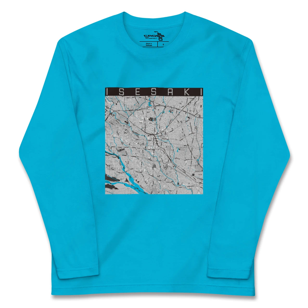 【伊勢崎(群馬県)】地図柄ロングスリーブTシャツ
