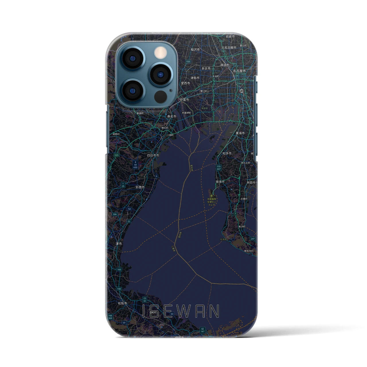 【伊勢湾(三重県)】地図柄iPhoneケース(バックカバータイプ)