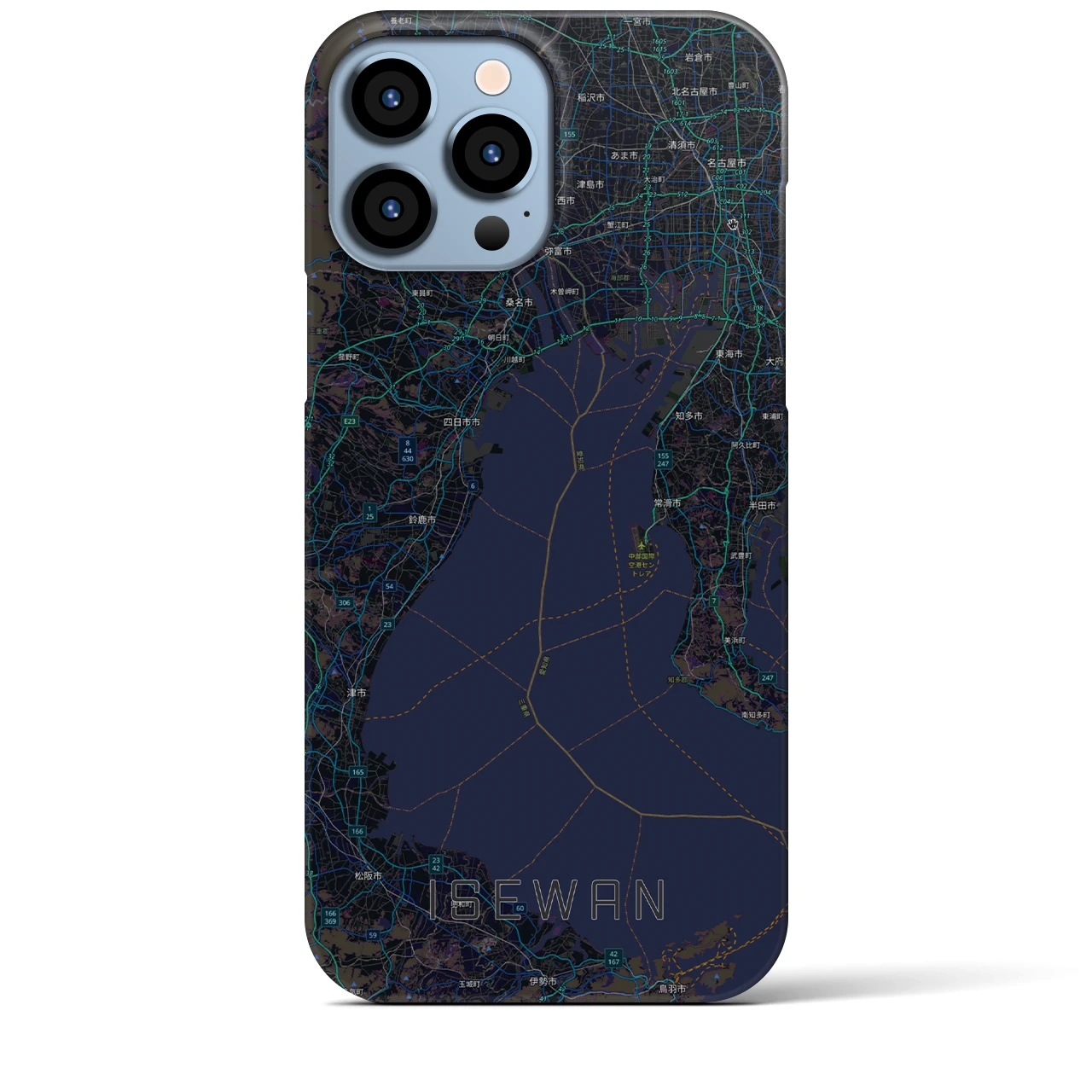 【伊勢湾(三重県)】地図柄iPhoneケース(バックカバータイプ)
