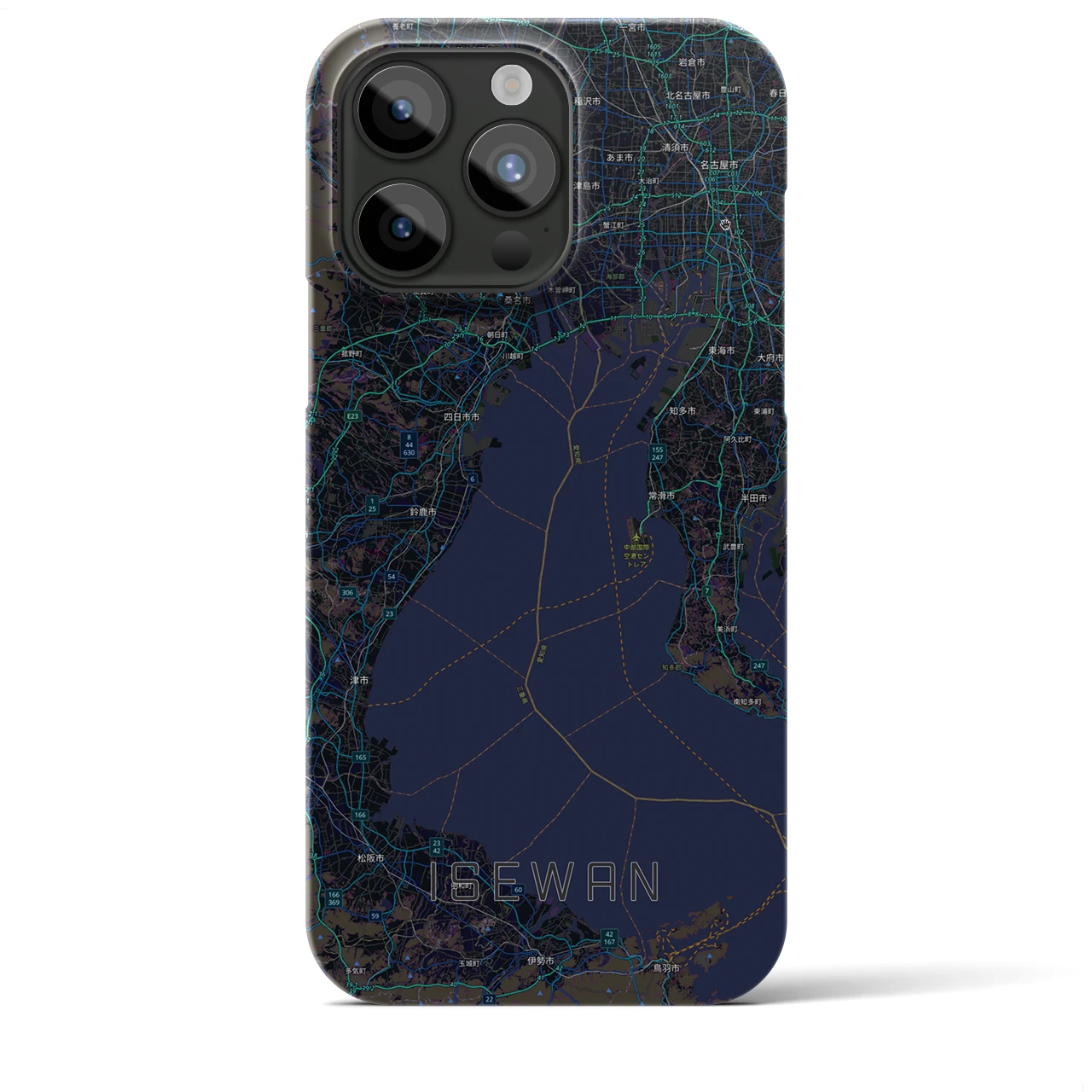 【伊勢湾(三重県)】地図柄iPhoneケース(バックカバータイプ)