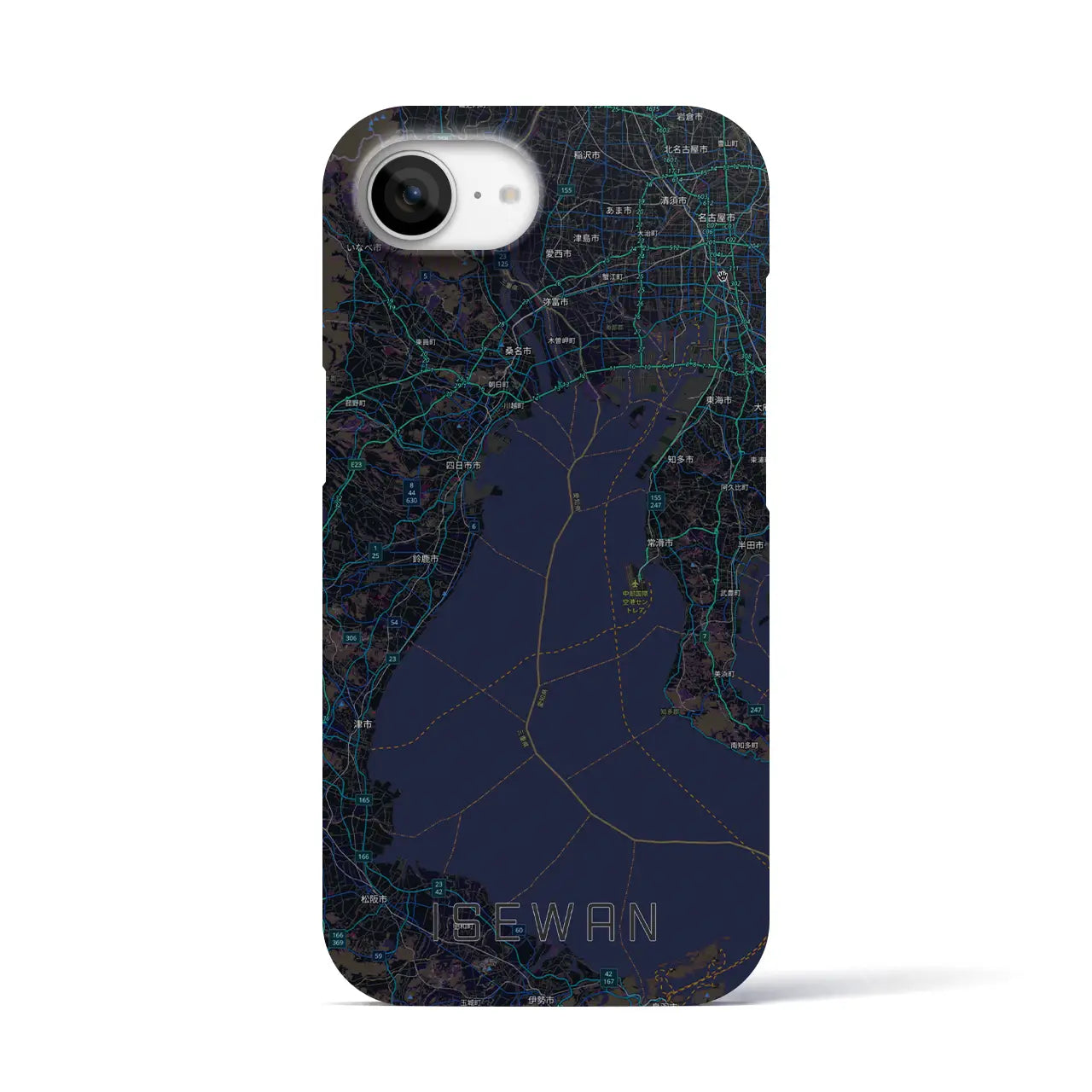 【伊勢湾(三重県)】地図柄iPhoneケース(バックカバータイプ)
