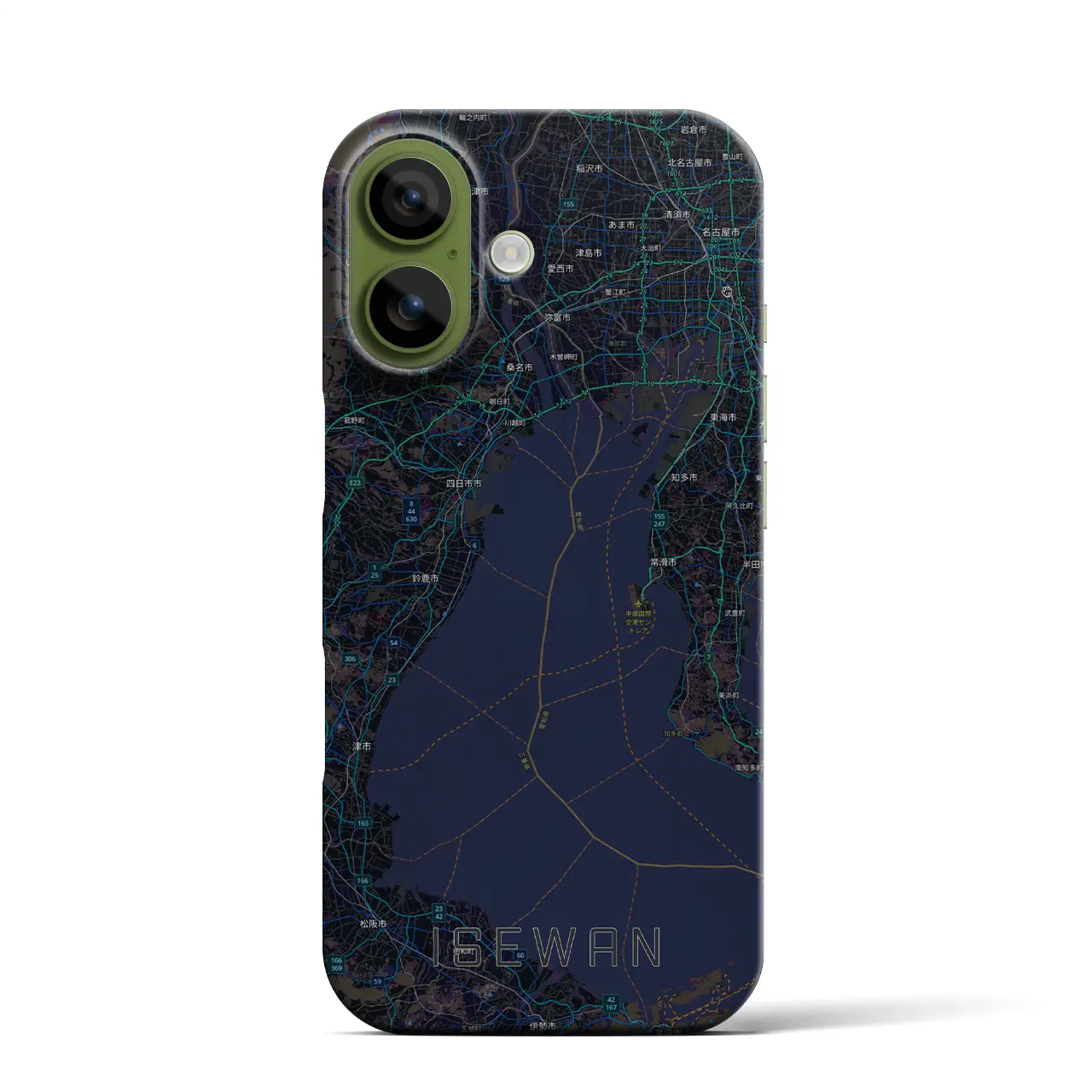 【伊勢湾(三重県)】地図柄iPhoneケース(バックカバータイプ)