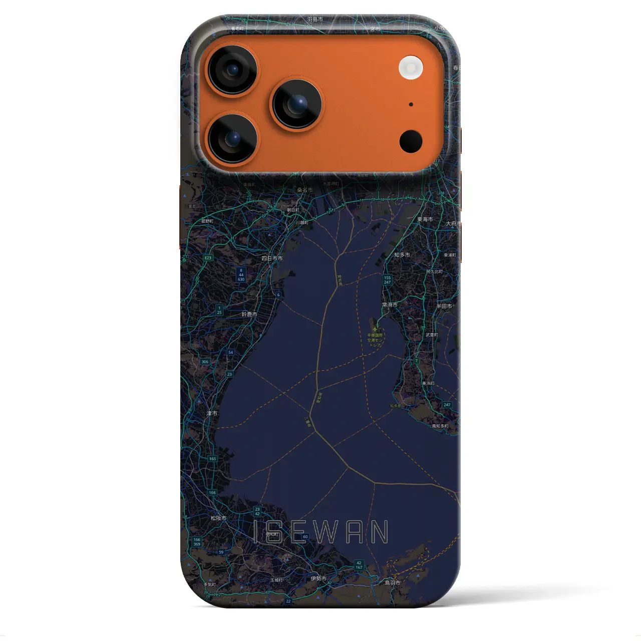 【伊勢湾(三重県)】地図柄iPhoneケース(バックカバータイプ)