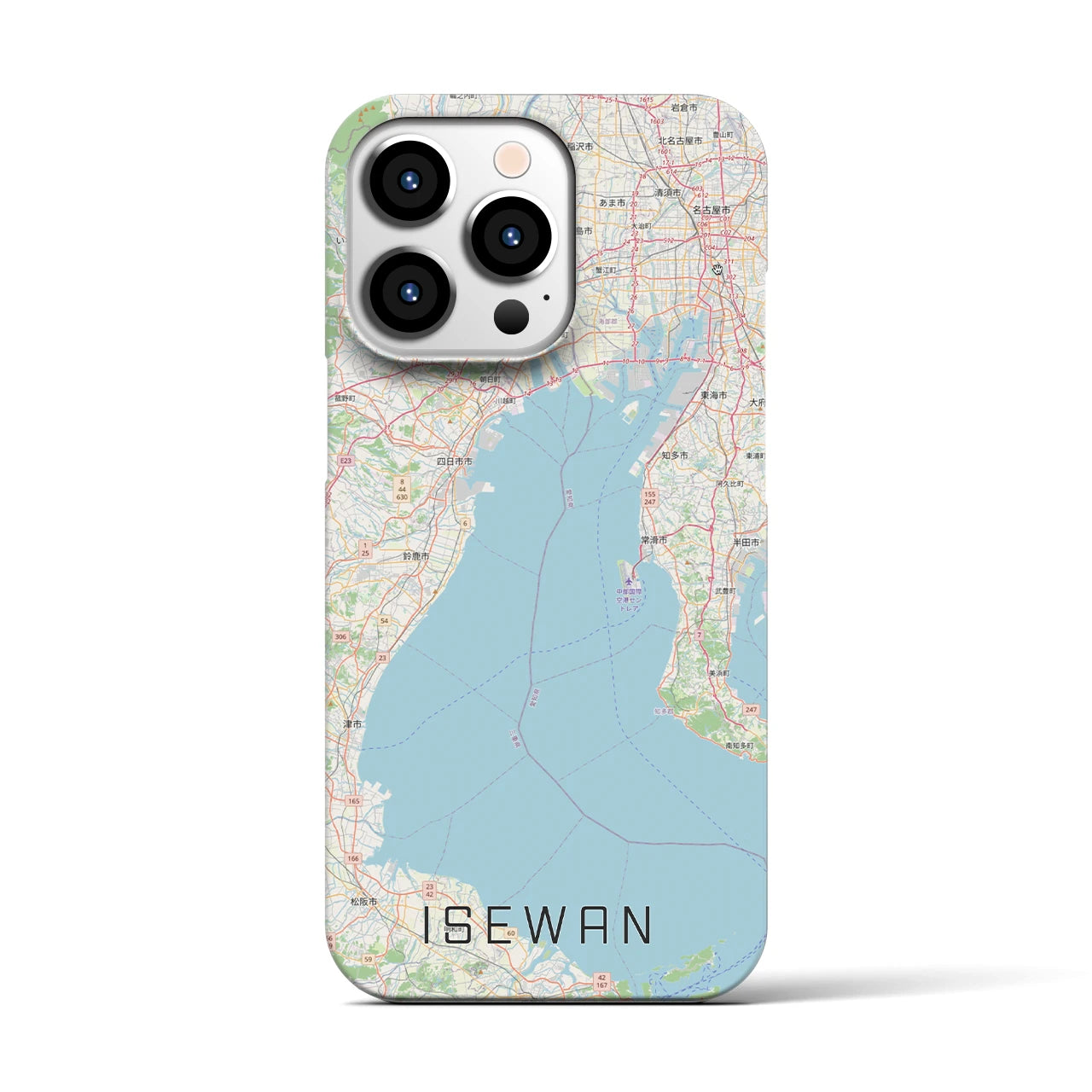 【伊勢湾(三重県)】地図柄iPhoneケース(バックカバータイプ)