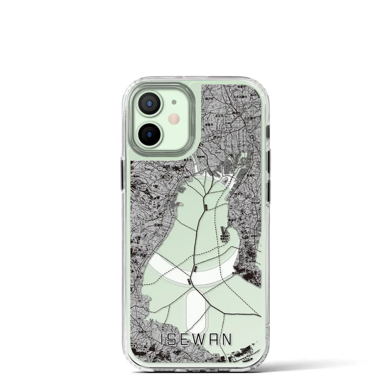 【伊勢湾(三重県)】地図柄iPhoneケース(MagSafeタイプ)