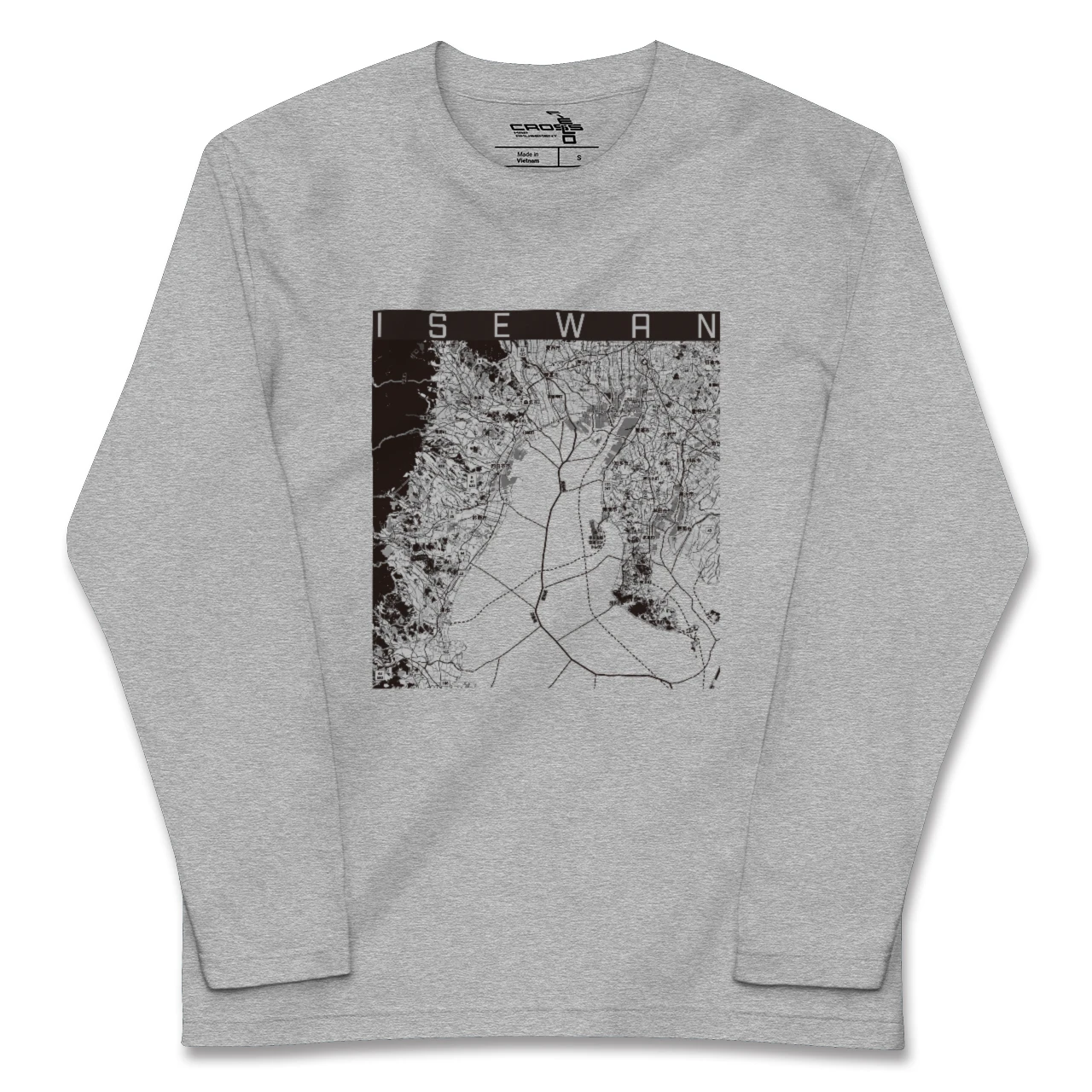 【伊勢湾(三重県)】地図柄ロングスリーブTシャツ