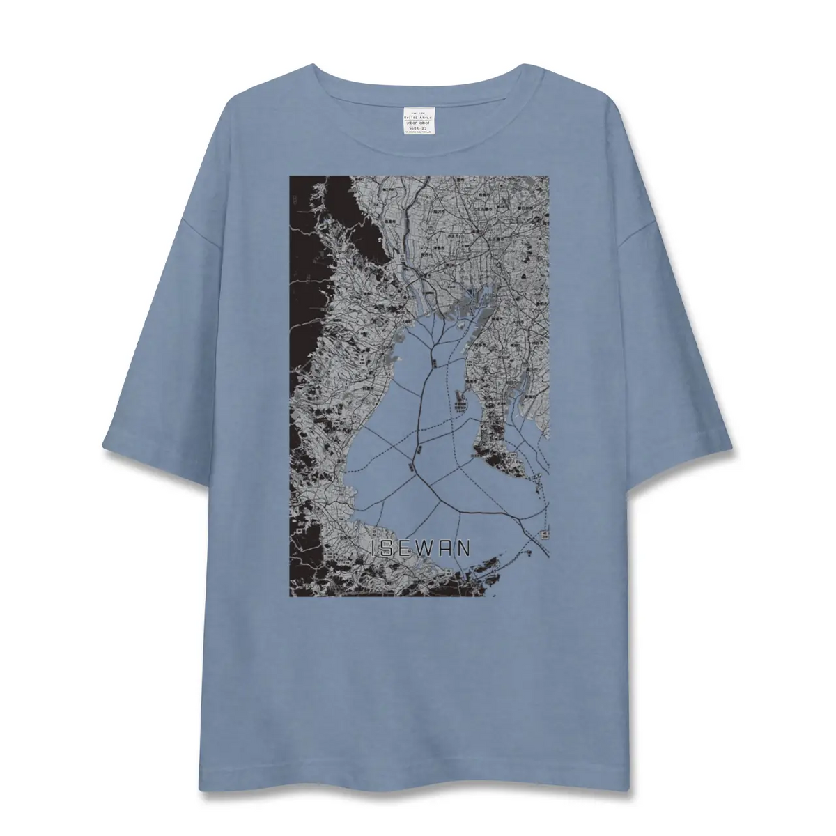 【伊勢湾(三重県)】地図柄ビッグシルエットTシャツ