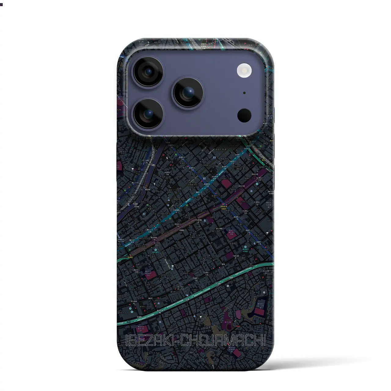 【伊勢佐木長者町(神奈川県)】地図柄iPhoneケース(バックカバータイプ)