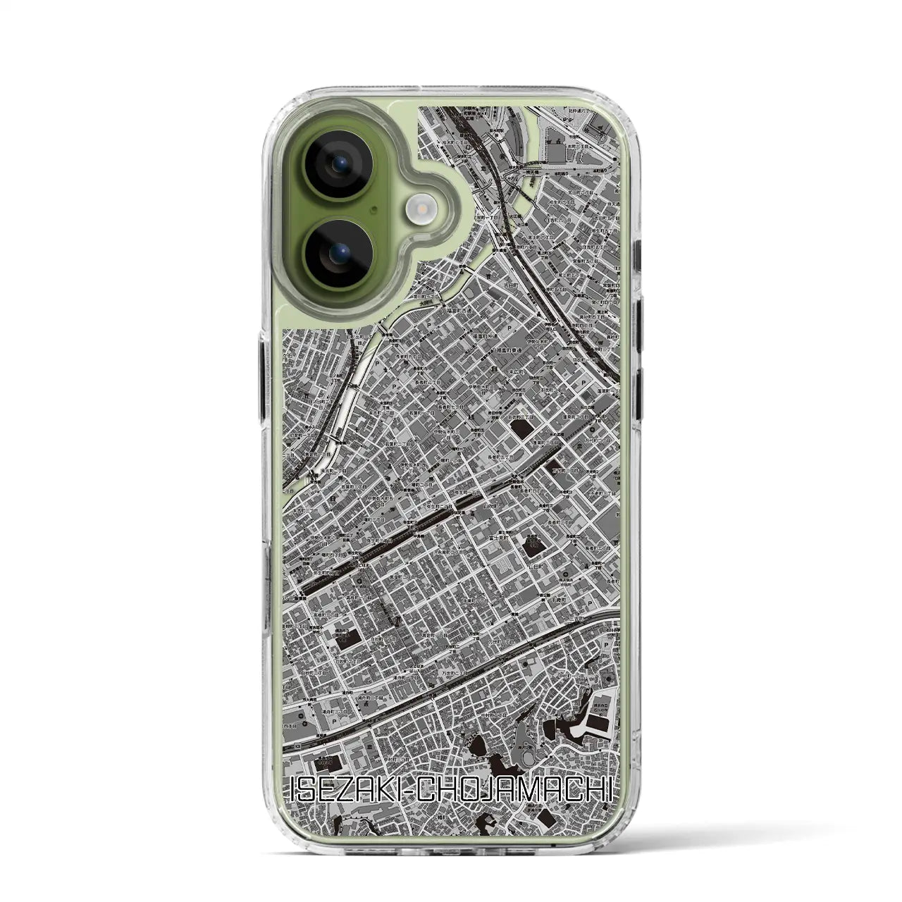 【伊勢佐木長者町(神奈川県)】地図柄iPhoneケース(MagSafeタイプ)