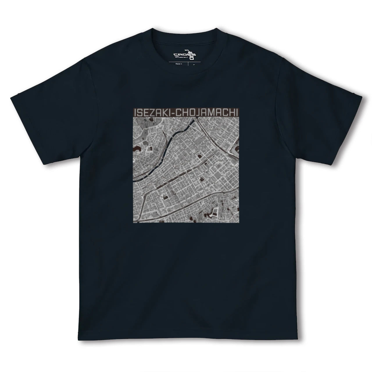 【伊勢佐木長者町(神奈川県)】地図柄ヘビーウェイトTシャツ