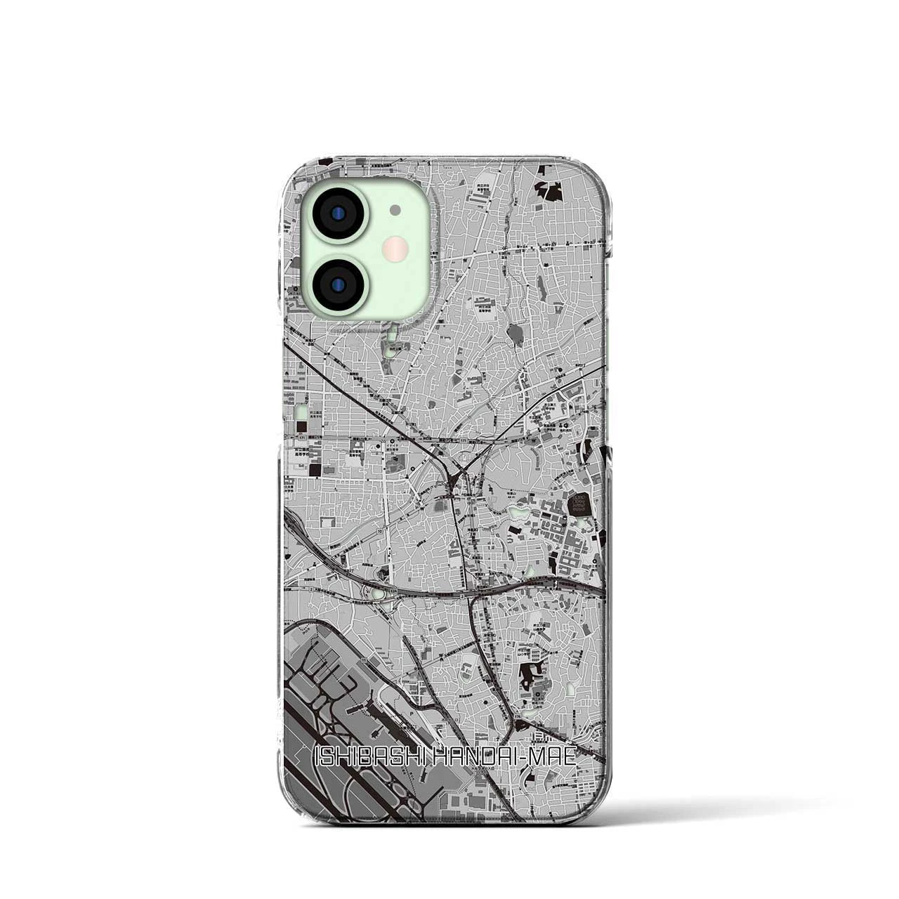 【石橋阪大前(大阪府)】地図柄iPhoneケース(クリアタイプ)