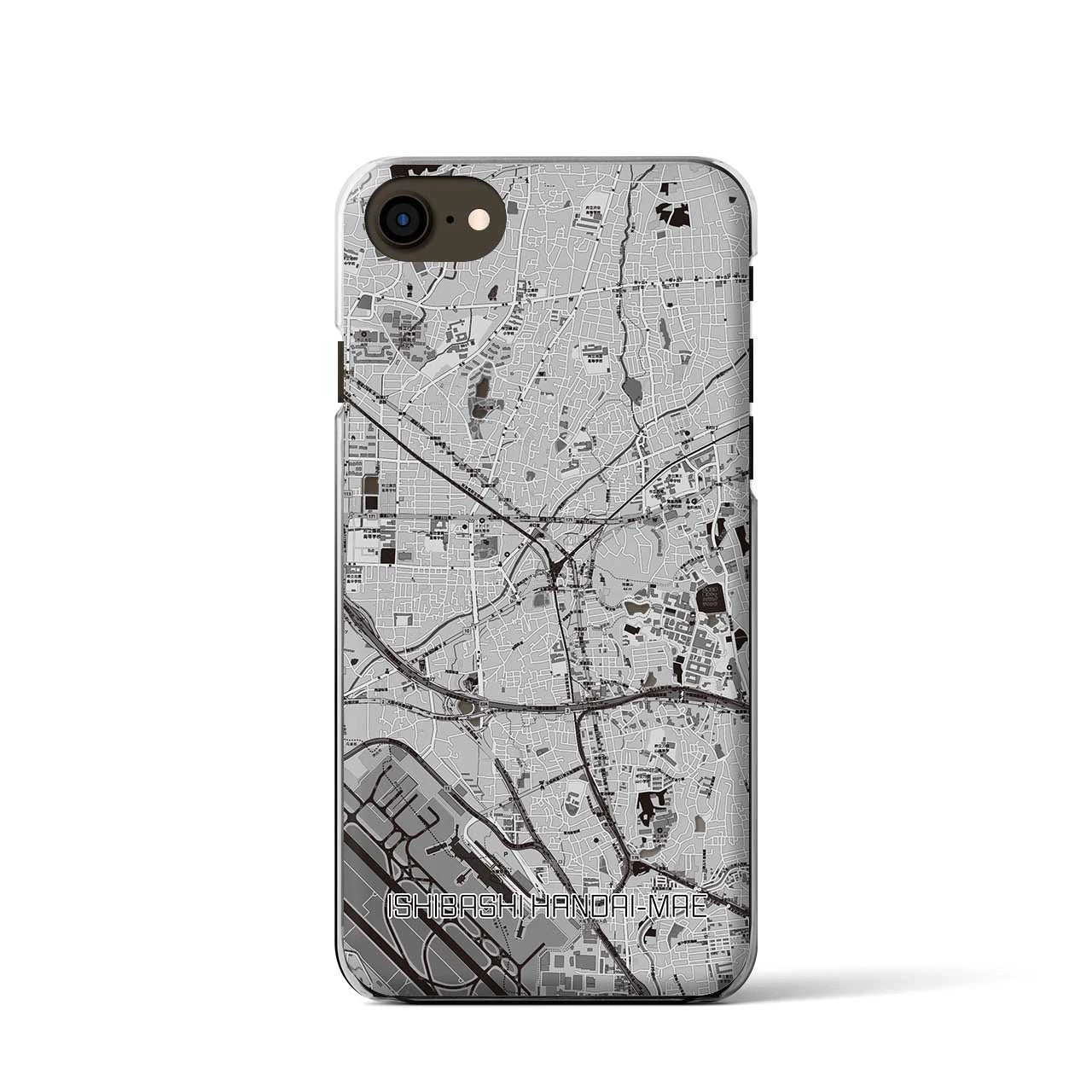 【石橋阪大前(大阪府)】地図柄iPhoneケース(クリアタイプ)