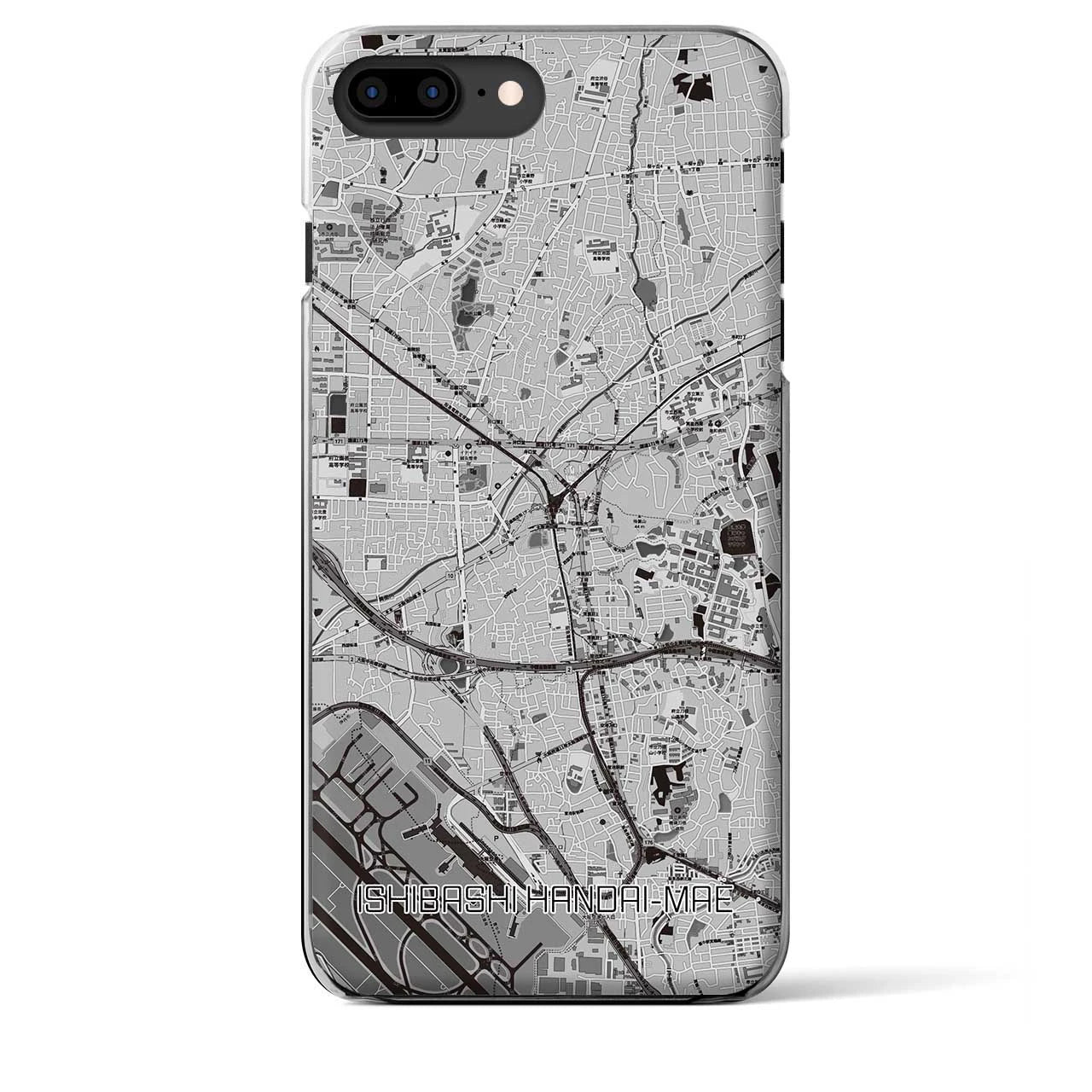 【石橋阪大前(大阪府)】地図柄iPhoneケース(クリアタイプ)