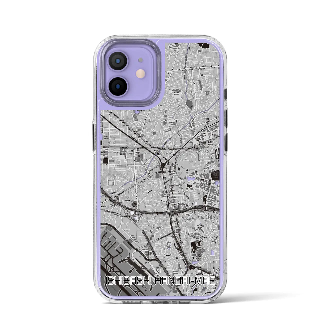 【石橋阪大前(大阪府)】地図柄iPhoneケース(MagSafeタイプ)
