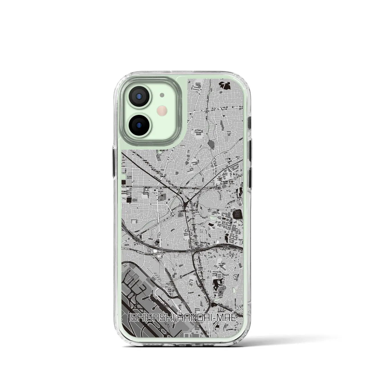 【石橋阪大前(大阪府)】地図柄iPhoneケース(MagSafeタイプ)