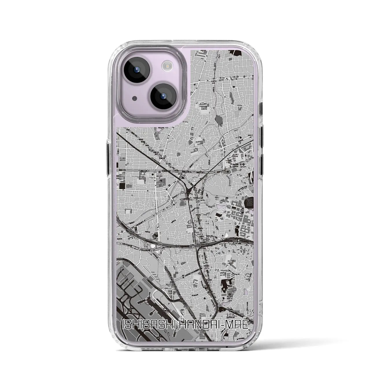 【石橋阪大前(大阪府)】地図柄iPhoneケース(MagSafeタイプ)