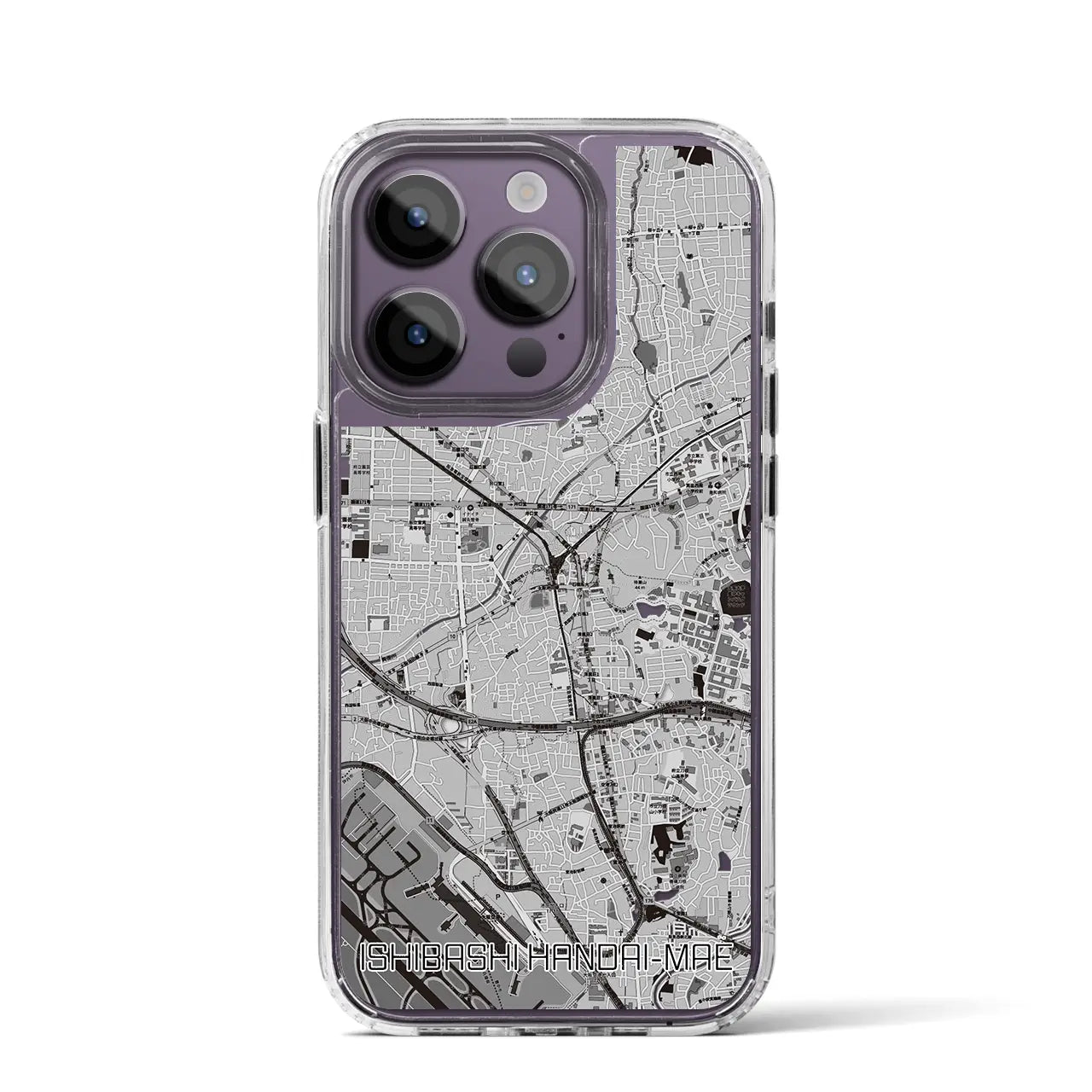 【石橋阪大前(大阪府)】地図柄iPhoneケース(MagSafeタイプ)