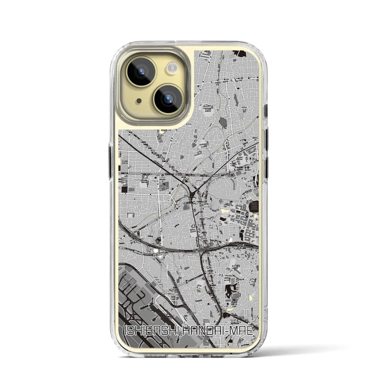 【石橋阪大前(大阪府)】地図柄iPhoneケース(MagSafeタイプ)