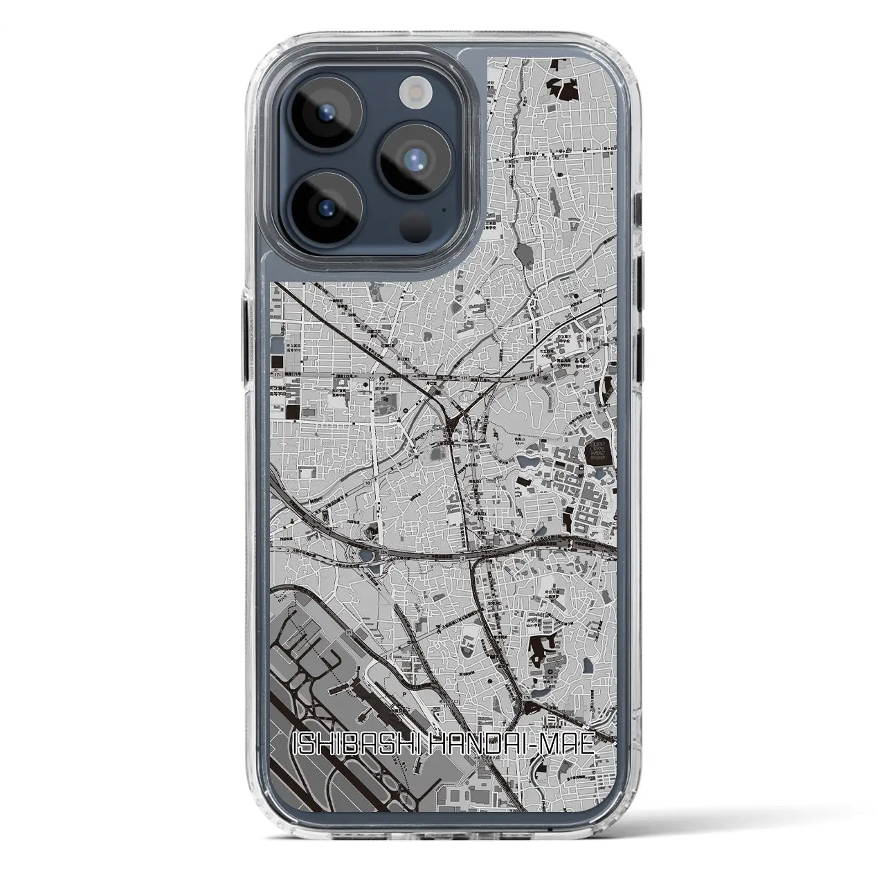 【石橋阪大前(大阪府)】地図柄iPhoneケース(MagSafeタイプ)