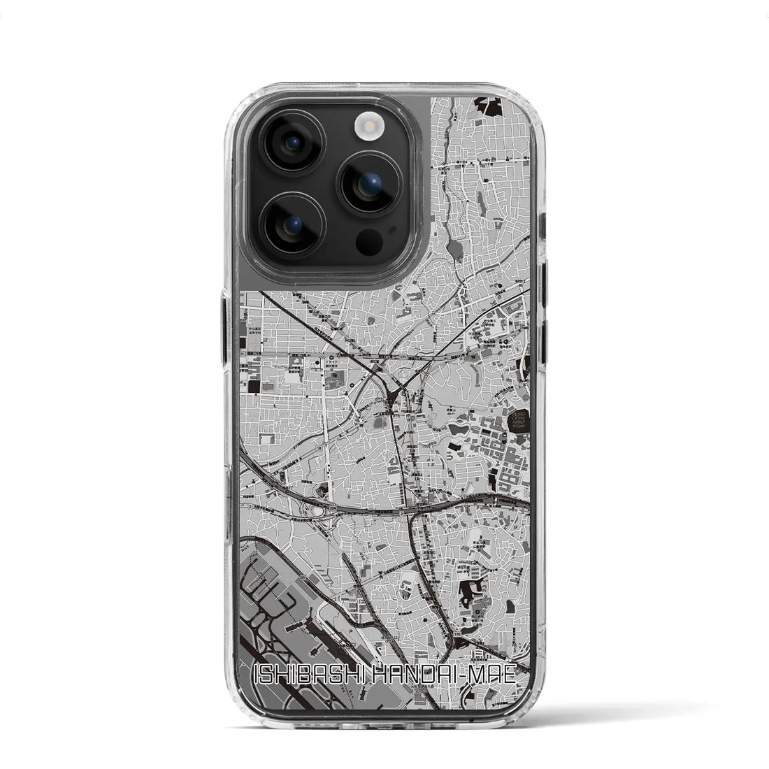 【石橋阪大前(大阪府)】地図柄iPhoneケース(MagSafeタイプ)