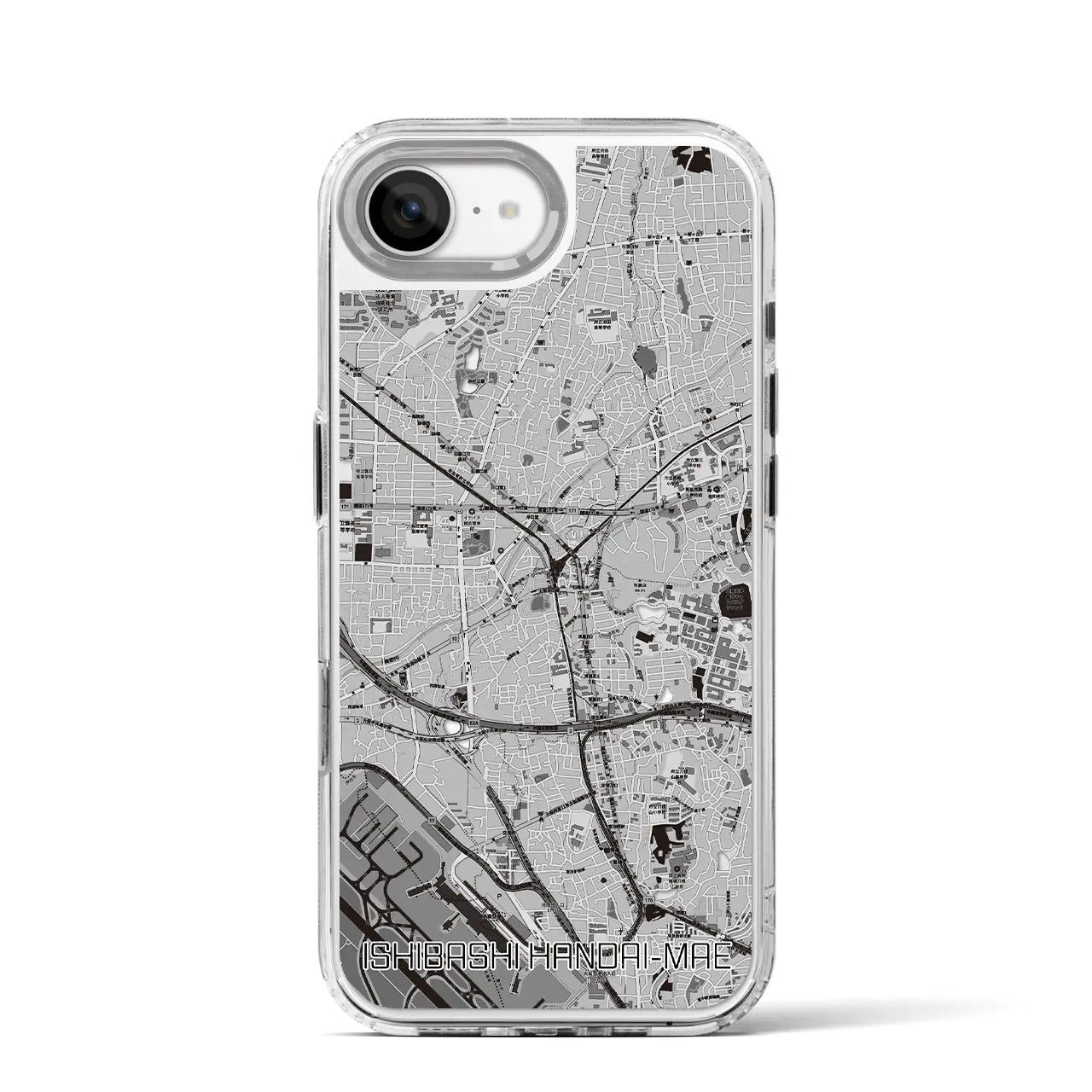 【石橋阪大前(大阪府)】地図柄iPhoneケース(MagSafeタイプ)